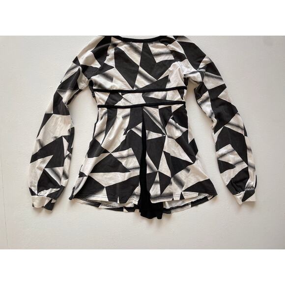 LIP SERVICE Geometric Long Sleeve / Size S/M / Bodycon / Goth Punk Japan - Picture 7 of 8